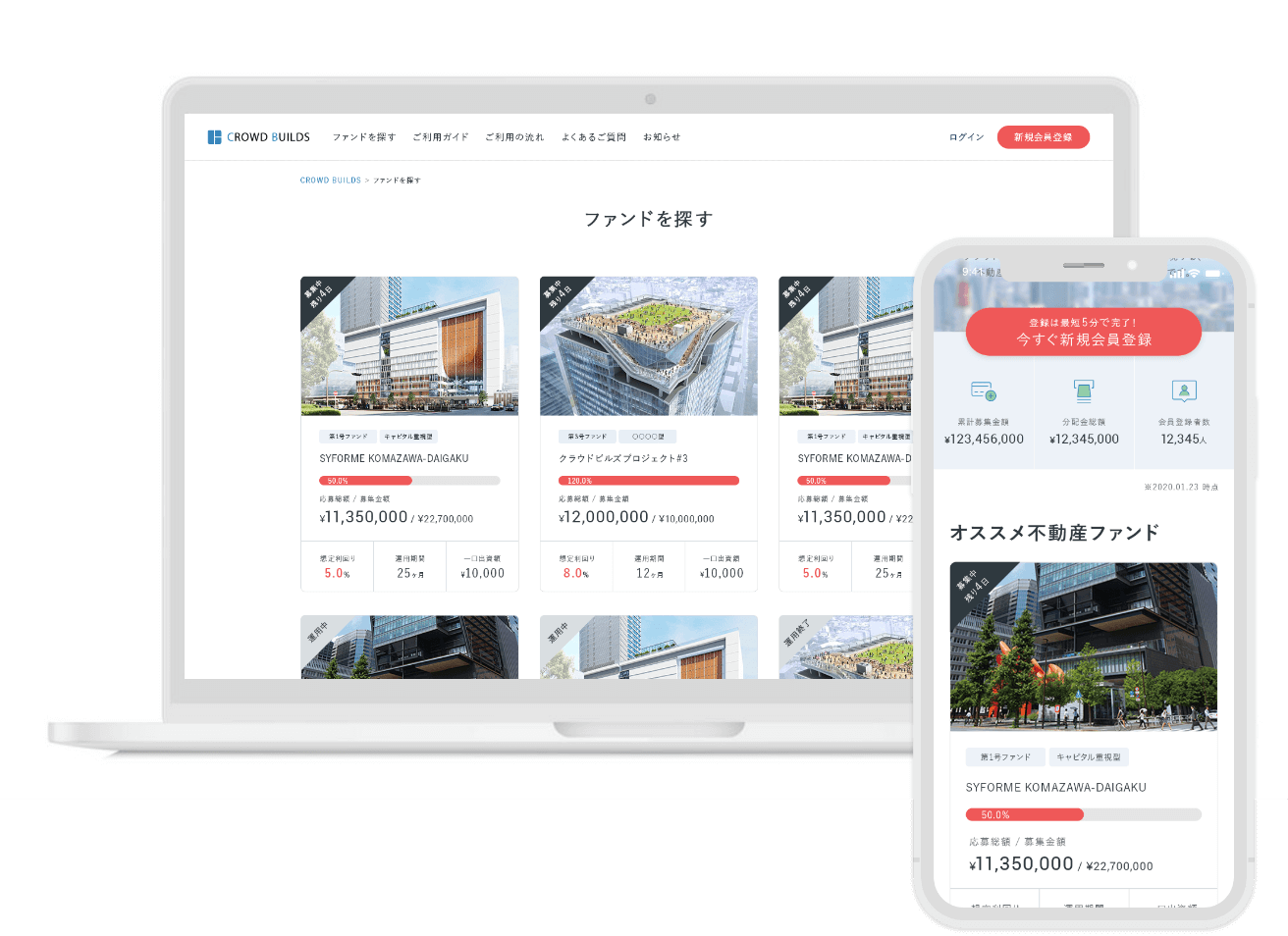 不動産クラウドファンディング『クラウドビルズ』